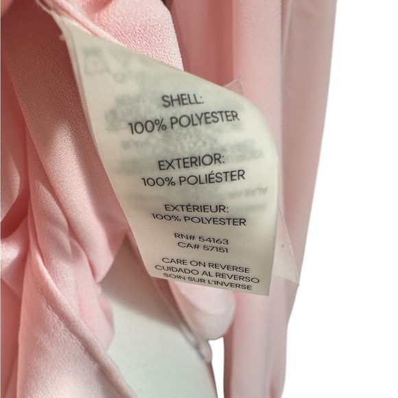 CALVIN KLEIN Elegant Pink Women's Blouse with Bow Size Small NWT $79 MSRP - Picture 8 of 9